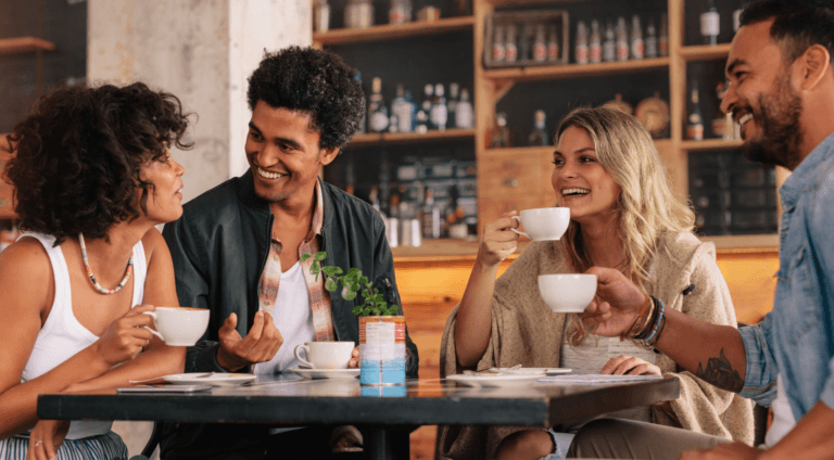 nice atmosphere at the cafe