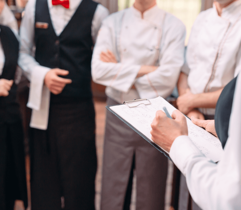 running a restaurant