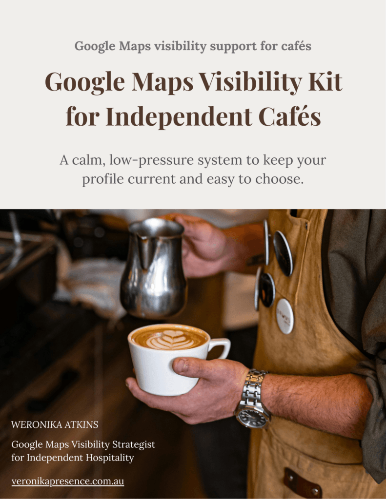 google maps updates for cafes