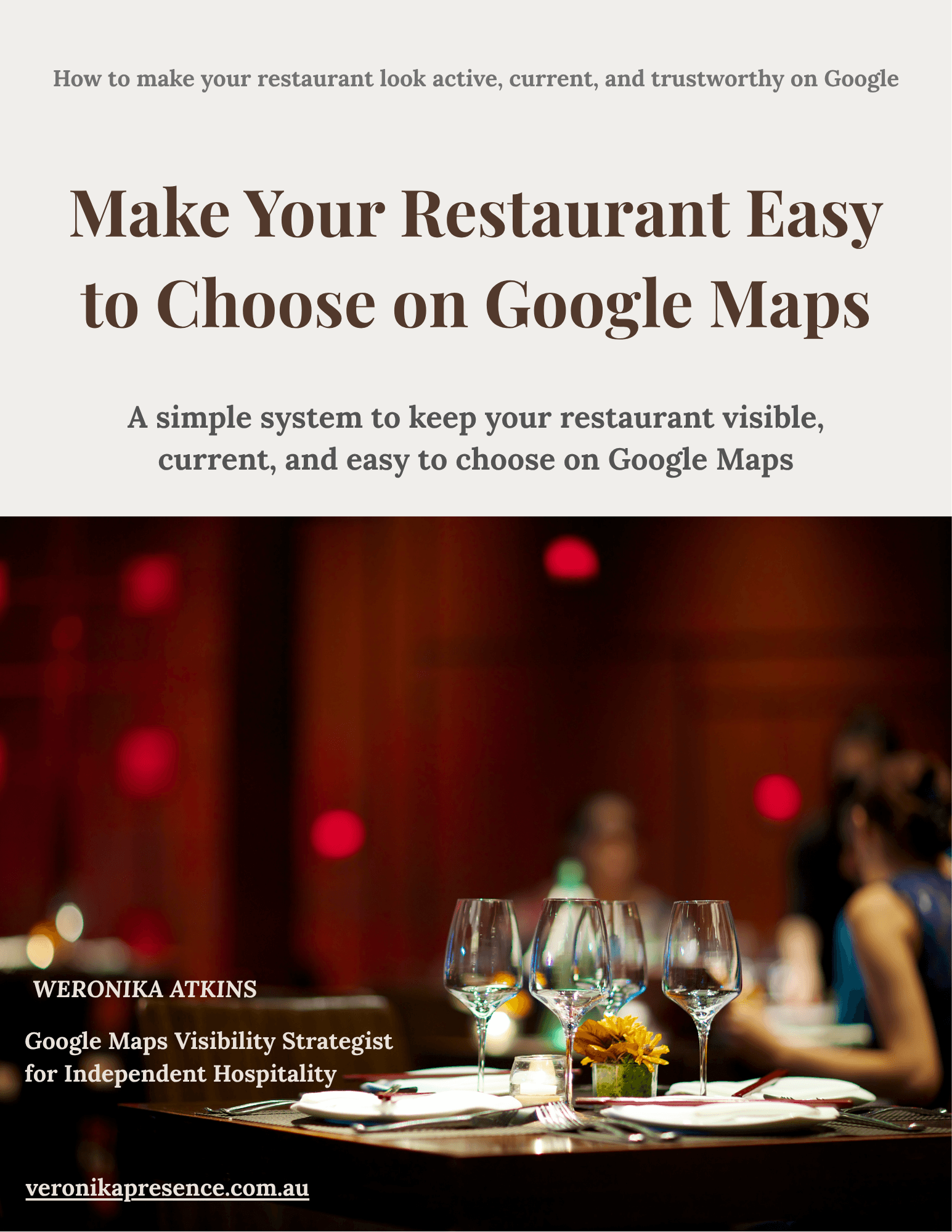 restuarant visibility kit on google