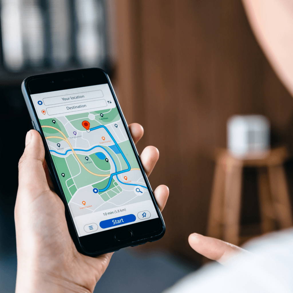 Guest viewing a hospitality venue on Google Maps before deciding where to visit in Victoria