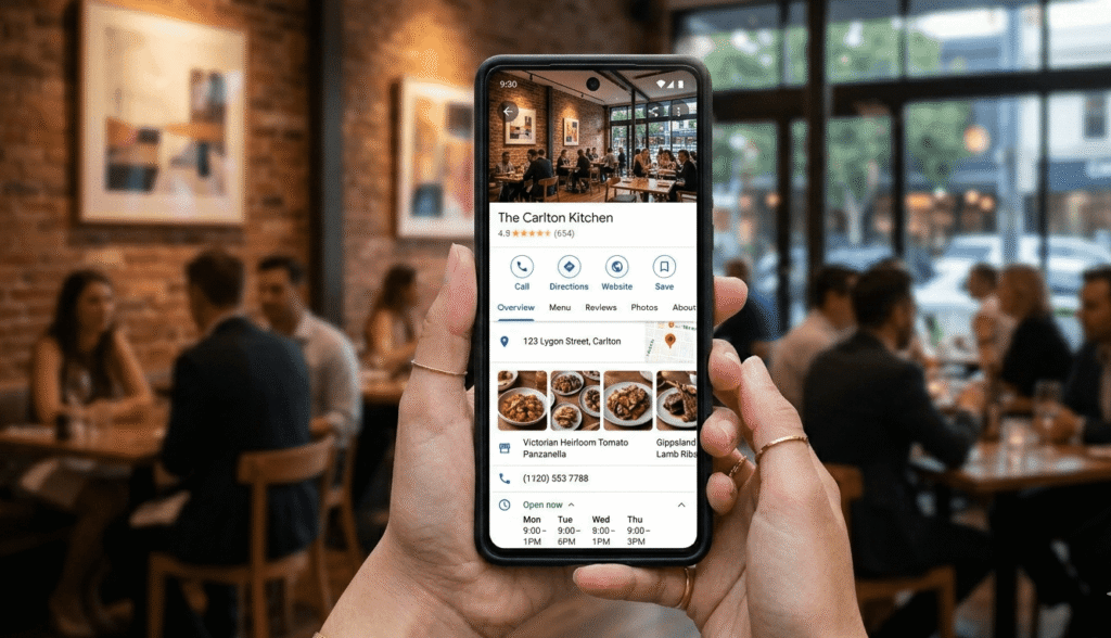 Google Business Profile Description restaurant