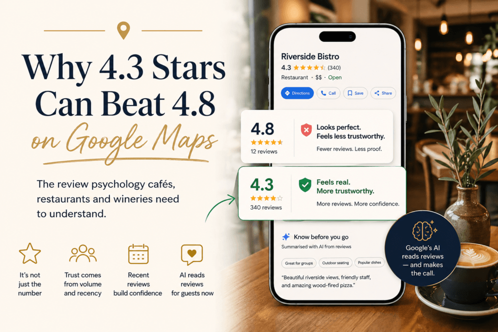 google maps strar rating restaurants