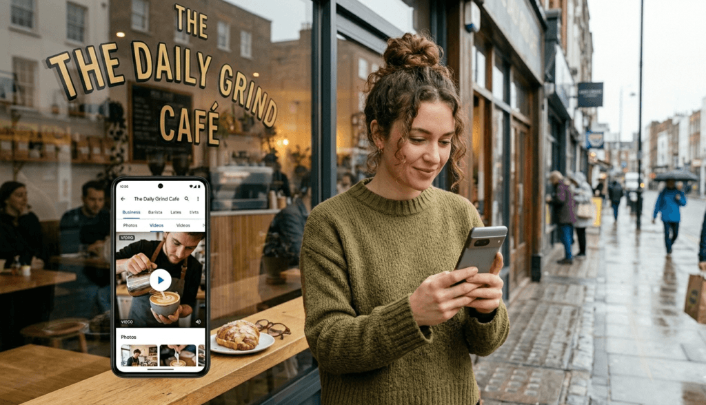 videos for cafes and restaurant on google business profile
